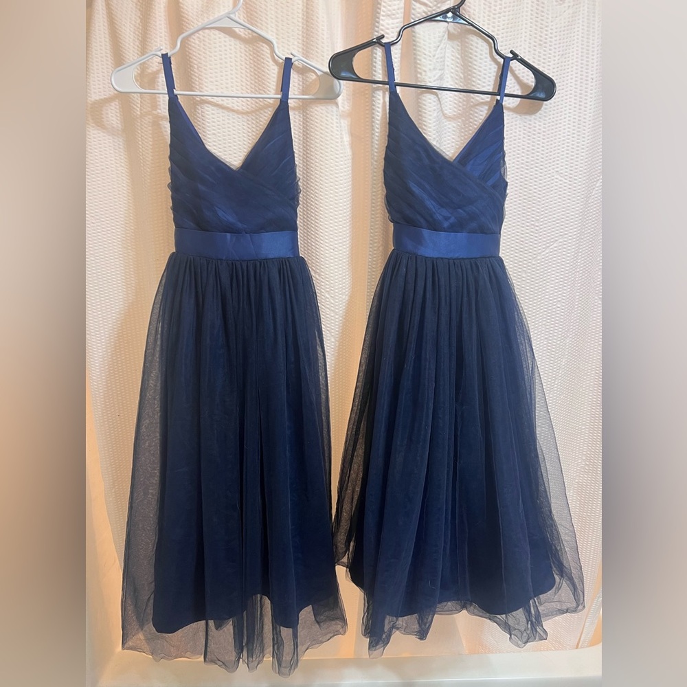 Navy Tulle little girls dresses